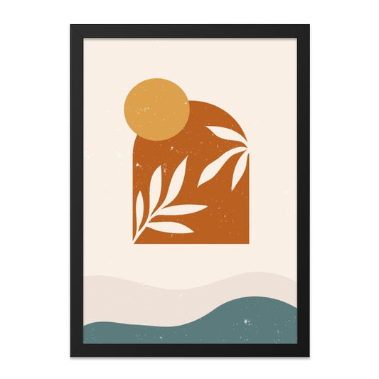 Abstract Landscape Wall Art, Boho Print, Geometric Art, Neutral Wall Decor, Minimalist Art Print, Modern Home Decor, Nature Inspired Art - Tawshia