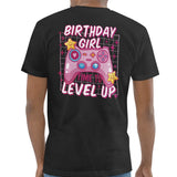 Birthday Girl Level Up Gaming Themed T-Shirt product type
