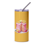 Cake Tumbler, Lemon Cake Art Tumbler, Birthday Gift Tumbler, Dessert Lover Tumbler, Stylish Drinkware, Cute Tumbler, Drink Tumbler - Tawshia