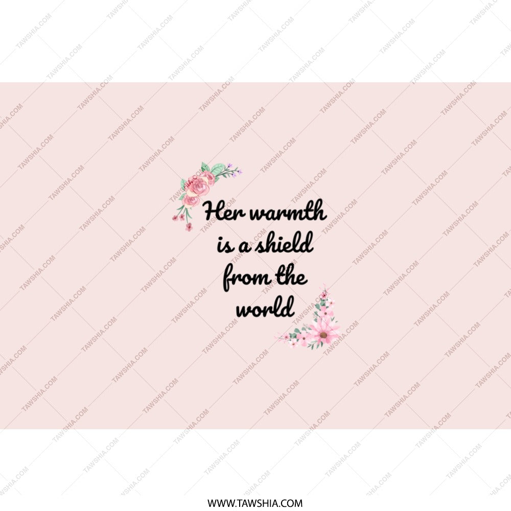 Warmth Shield Tumbler, Floral Tumbler, Inspirational Quote Tumbler, Women's Gift, Gift For Her, Best Seller Tumbler - Tawshia