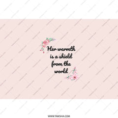 Warmth Shield Tumbler, Floral Tumbler, Inspirational Quote Tumbler, Women's Gift, Gift For Her, Best Seller Tumbler - Tawshia