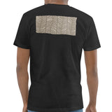 Unique Black T-Shirt with Stylish Pattern on Back product type