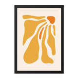 Abstract Shapes Wall Art, Ochre and Orange Print, Minimalist Art, Modern Art Print, Home Decor, Geometric Shapes Wall Decor - Tawshia