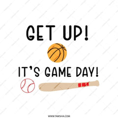 Game Day Tote Bag, Basketball Baseball Design, Sports Lover Gift, Get Up Its Game Day Tote, Everyday Bag, Reusable Shopping Bag - Tawshia