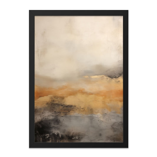 Abstract Landscape Wall Art, Modern Art Print, Home Decor Painting, Neutral Tones Artwork, Contemporary Art Print, Living Room Decor - Tawshia
