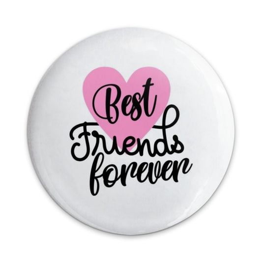 Best Friends Forever Pinback Button, Friendship Gift Idea, Cute Heart Pin, Matching Bestie Pins, Squad Gift, Birthday Gift,Friendship Button - Tawshia