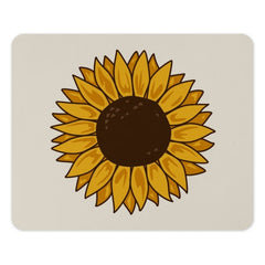 Sunflower Mouse Pad, Floral Desk Decor, Cute Office Accessory, Botanical Computer Mat, Sunflower Lover Gift, Aesthetic Workspace - Tawshia