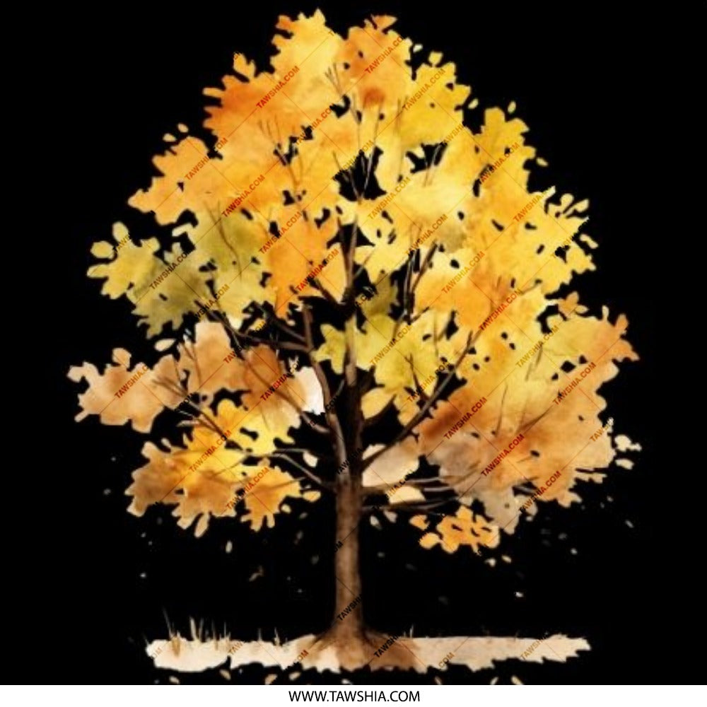 Autumn Tree Pinback Button, Fall Foliage Design, Watercolor Tree Button, Nature Inspired, Seasonal Gift, Tree Lover Badge - Tawshia