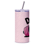 Dumbbell Design Pink Fitness Tumbler product type