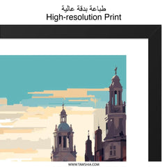 Liverpool Wall Art, United Kingdom Print, Cityscape Painting, Travel Poster, Home Decor, England Artwork, Building Illustration - Tawshia