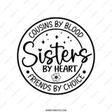 Cousins by Blood Tote Bag, Sisters by Heart, Friends by Choice Bag, Family Gift Bag, Best Cousin Bag, Everyday Carry Bag - Tawshia