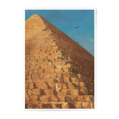Egyptian Pyramid Photographic Print, Ancient Wonders Art, Egypt Travel Photography, Pyramid Landscape Print, Desert Scene Photography - Tawshia