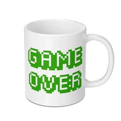 Game Over Mug, Pixel Art, Retro Gamer Gift, 8 Bit Design, Geeky Mug, Video Game, Funny Mug, Gamer Coffee Mug, Geek Gift, Gift for Him - Tawshia