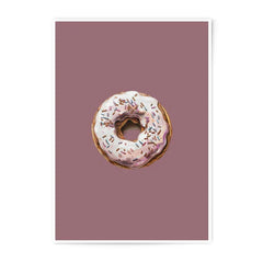 Donut Photographic Print, Food Art Print, Bakery Decor, Kitchen Wall Art, Dessert Photography, Sprinkles Donut Photo, Yummy Treat Print - Tawshia