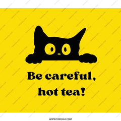 Cat Backpack, Funny Cat, Be Careful Hot Tea, Unique Backpack, Cute Backpack, Gift For Cat Lover, Trendy Backpack, Stylish Backpack - Tawshia