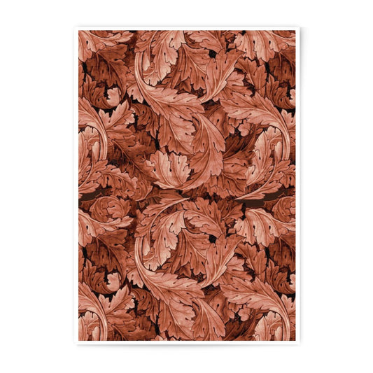 Oak Leaf Photographic Print, Sepia Floral Art, Vintage Leaf Pattern, Nature Home Decor, Botanical Wall Art, Autumn Decor - Tawshia