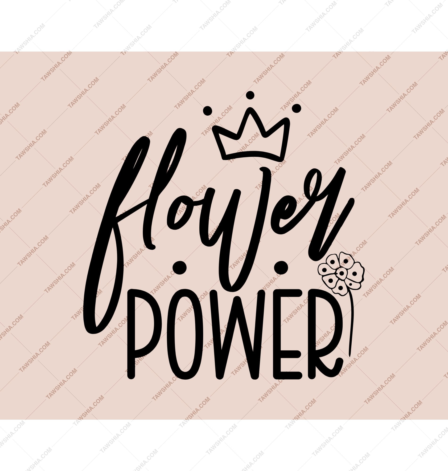 Flower Power Crown and Flowers Design product