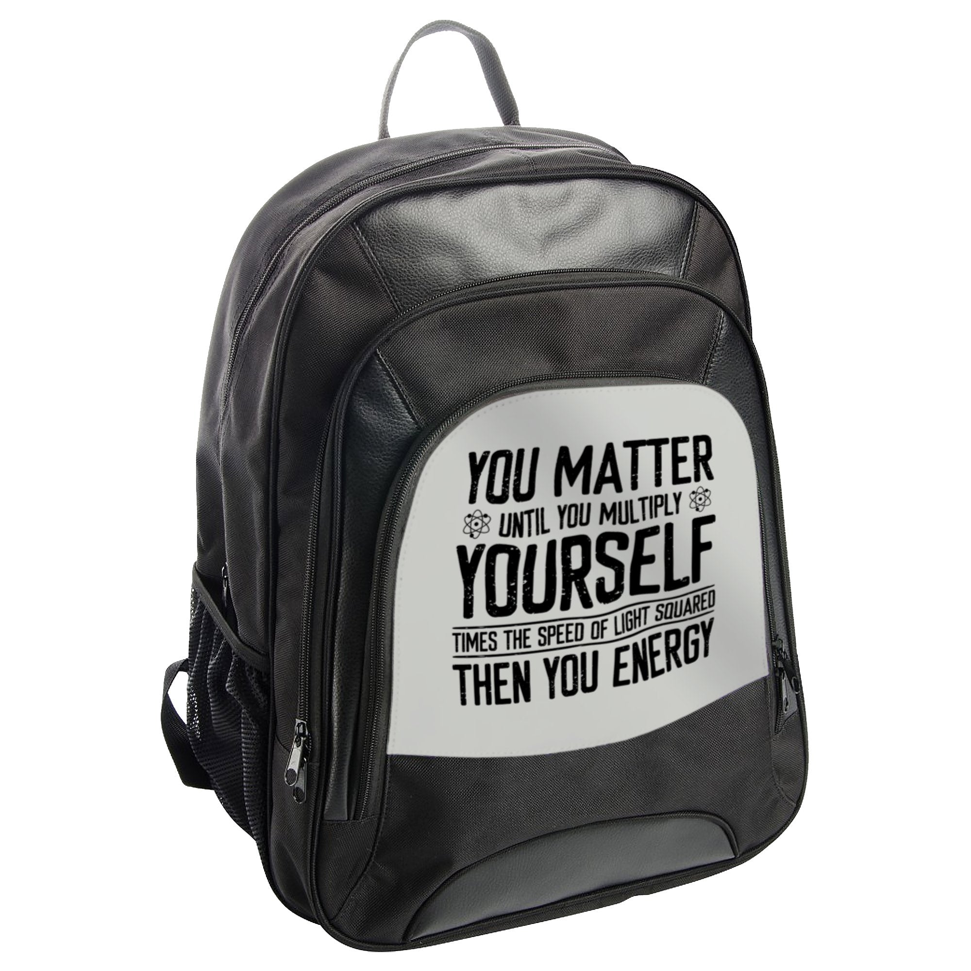 Inspirational Quote Black Backpack School product