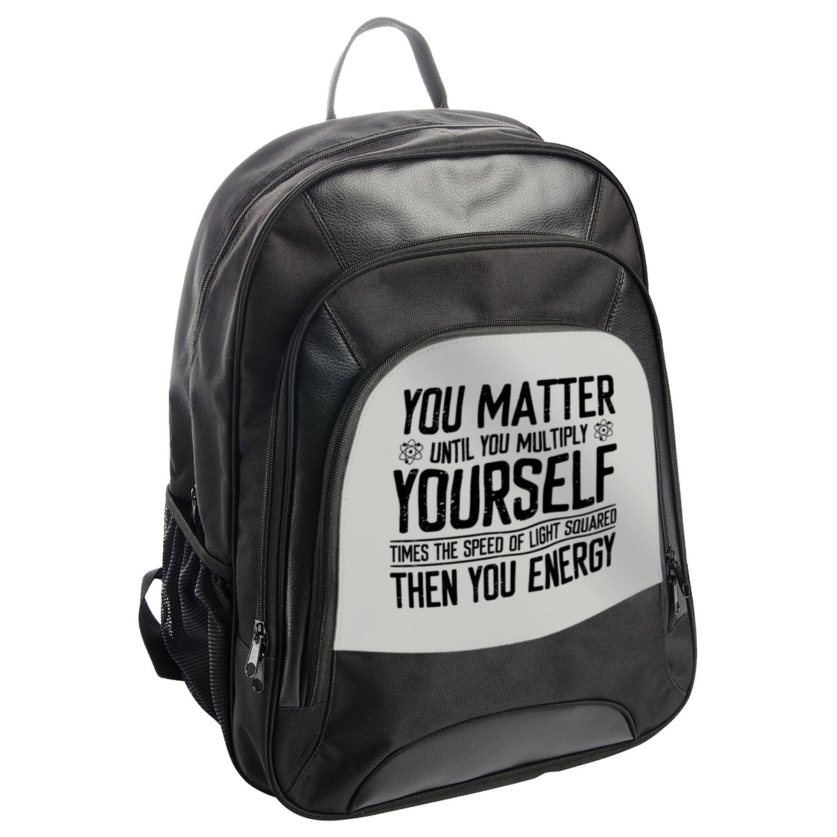 Inspirational Quote Black Backpack School product