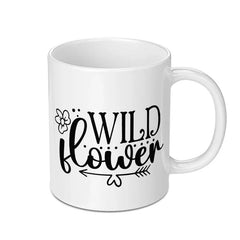 Wildflower Mug, Floral Coffee Mug, Flower Lover Gift, Nature Inspired Mug, Unique Flower Design, Plant Lover Present, Cute Mug - Tawshia