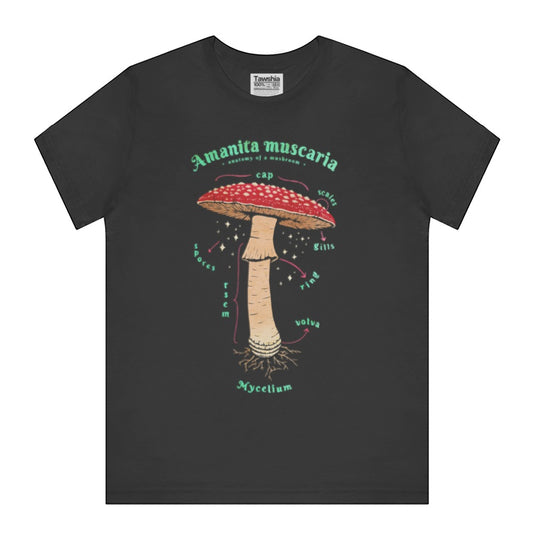 Amanita Muscaria Mushroom Black Casual Shirt product