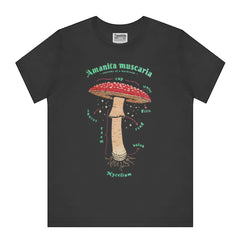 Amanita Muscaria Mushroom Black Casual Shirt product