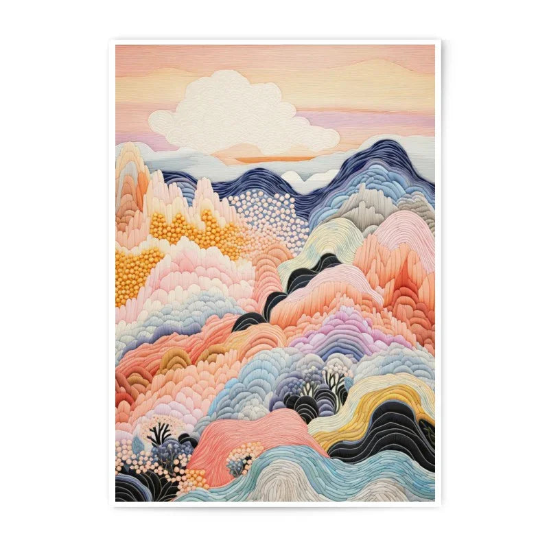 Dreamy Landscape Photographic Prints, Pastel Mountain Art, Abstract Nature Wall Decor, Calming Home Decor, Unique Gift Idea - Tawshia