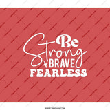 Strong Brave Fearless Backpack, Motivational Backpack, Inspirational Backpack, Everyday Backpack, Stylish Bookbag, Trendy Backpack - Tawshia