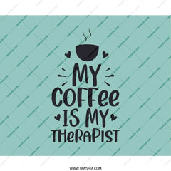 Coffee Therapist Mouse Pad, Funny Desk Decor, Coffee Lover Gift, Cute Office Accessory, Work From Home Essentials, Motivational Mousepad - Tawshia