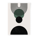 Modern Abstract Art Photographic Print, Geometric Circle Wall Decor, Minimalist Home Art, Scandinavian Design, Trendy Poster - Tawshia