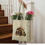 Floral Car Tote Bag, Cute Vehicle Bag, Stylish Everyday Tote, Unique Gift Idea, Trendy Tote Bag for Women, Quirky Car Design, Nature Lover - Tawshia