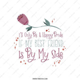 Best Friend Tote Bag, Friendship Quote Bag, Floral Tote, Pride Accessory, Gift for Friend, Cute Bag, Stylish Tote Bag, Everyday Bag - Tawshia