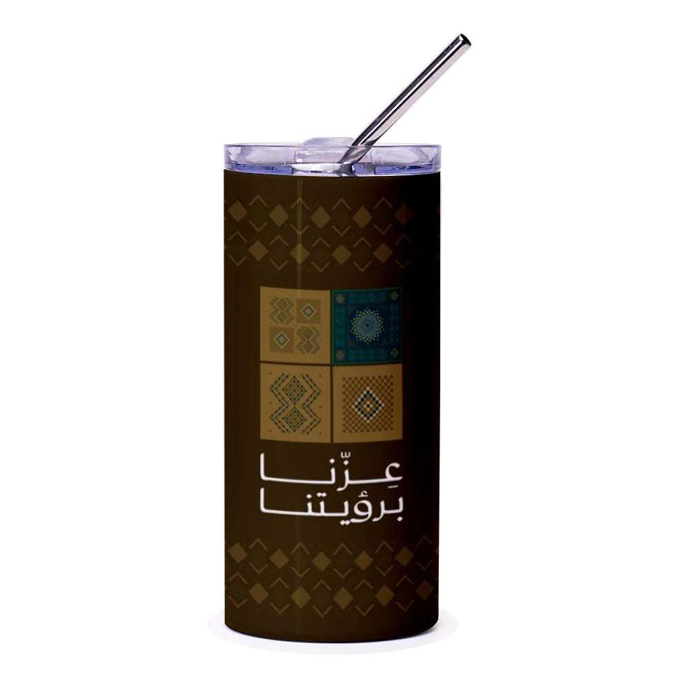 Intricate Patterned Stainless Steel Tumbler Drinkware product