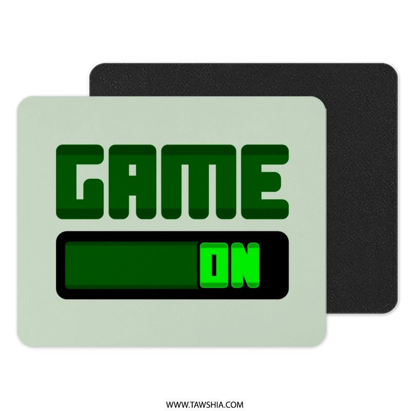 Game On Mouse Pad, Gamer Gift, Gaming Setup Decor, Video Game Lover Present, PC Gaming Accessories, Computer Desk Mat - Tawshia