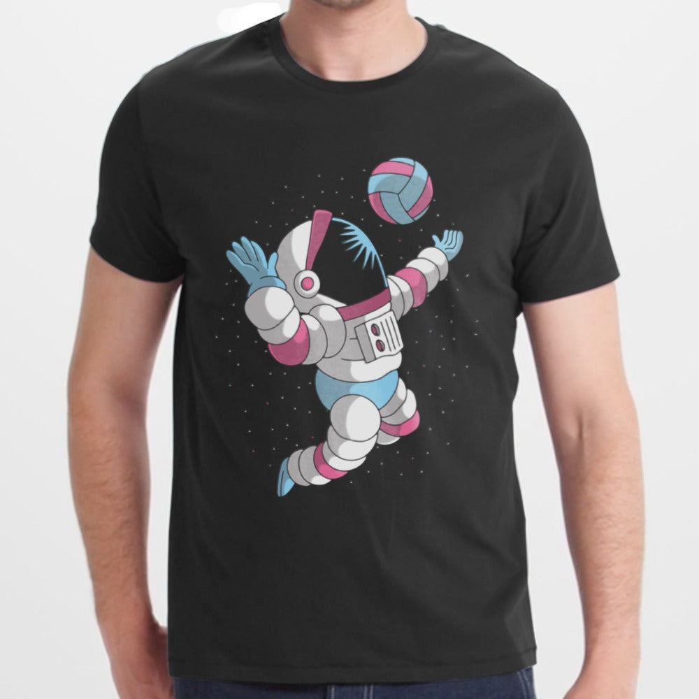Playful Volleyball Astronaut Graphic Tee product