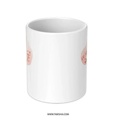 Watercolor Tree Mug, Pink Blossom Mug, Floral Coffee Cup, Springtime Gift, Cute Tree Lover Gift, Tree of Life Mug, Nature Lover SKU: MG10004211 - Tawshia