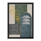 Geometric Wall Art, Abstract Leaf Print, Modern Art Print, Minimalist Home Decor, Contemporary Wall Decor, Arched Shapes Wall Art - Tawshia