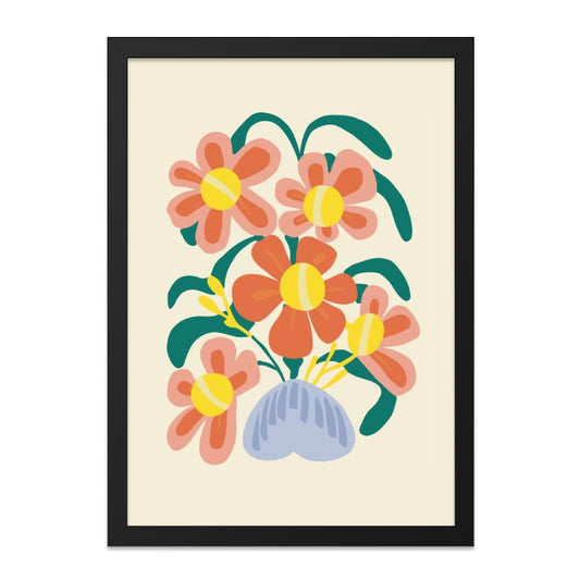 Floral Wall Art, Flower Bouquet Print, Abstract Flowers, Modern Art Print, Home Decor, Botanical Art, Colorful Wall Decor - Tawshia