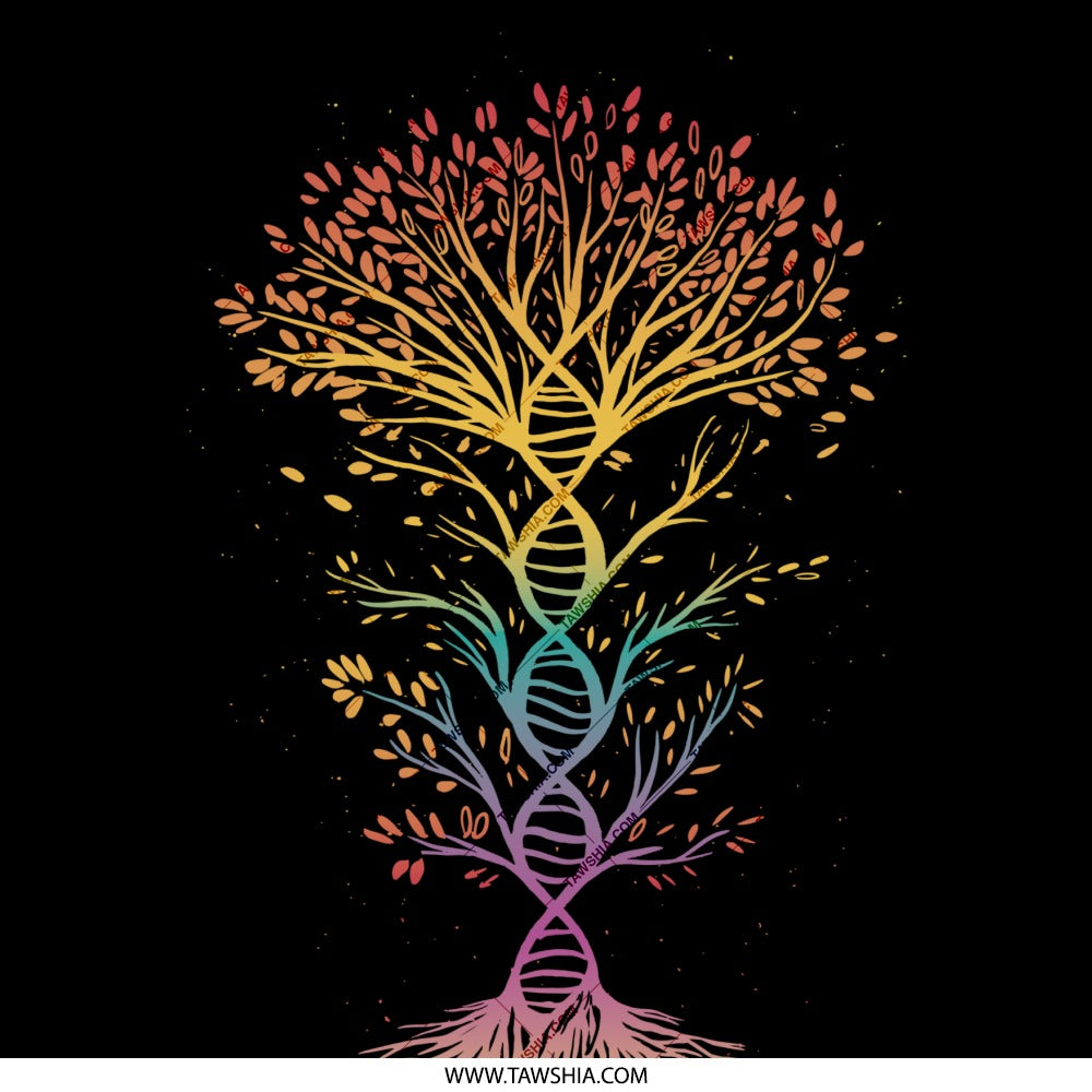 Artistic Tree with DNA Roots Design shown product type