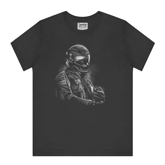 Biker With Helmet Graphic Short Sleeve T-shirt product