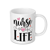 Nurse Life Mug, Heartbeat Mug, Nurse Gift Idea, Coffee Mug Gift, Thank You Nurse Mug, Appreciation Mug, Nursing Student, Medical Gift - Tawshia