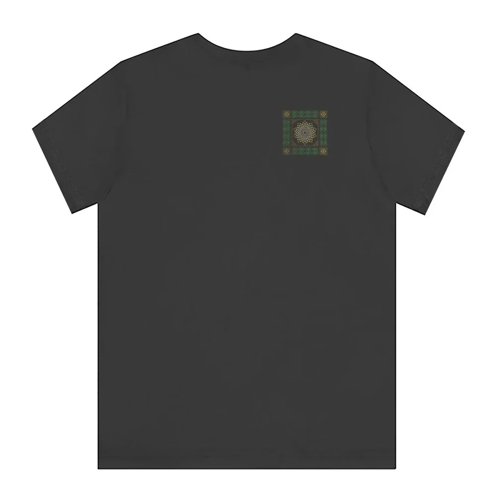 Stylish Dark T-shirt with Artistic Back Print product type