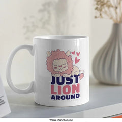 Just Lion Around Cute Illustrated Mug product