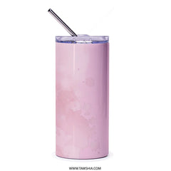 Brave and Strong Tumbler, Pink Ribbon Tumbler, Breast Cancer Awareness Tumbler, Support Gift, Inspirational Gift for Her, Tumbler with Straw - Tawshia