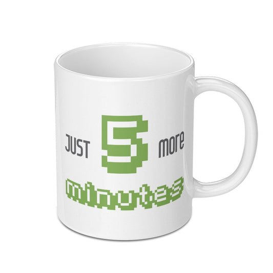 Just 5 More Minutes Mug, Funny Mug, Gamer Mug, Coffee Mug, Gift For Him, Gift For Her, Procrastination Mug - Tawshia