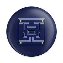 Maze Pinback Button, Puzzle Badge, Game Lover Gift, Geeky Accessory, Unique Button Pin, Cool Pins, Enamel Pinback Button - Tawshia