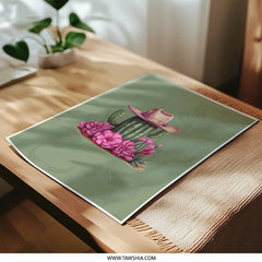 Cowboy Cactus Photographic Print, Desert Art Print, Southwest Wall Decor, Western Home Decor, Botanical Art, Floral Cactus Print - Tawshia