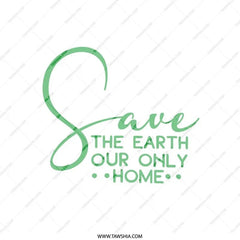 Save the Earth Pillow, Environmental Pillow, Green Earth, Home Decor, Our Planet, Eco Friendly Design, Earth Day, Gift Idea - Tawshia