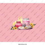 Spa Day Backpack, Candle Illustration, Relaxing Vibes, Everyday Backpack, Trendy Design - Tawshia