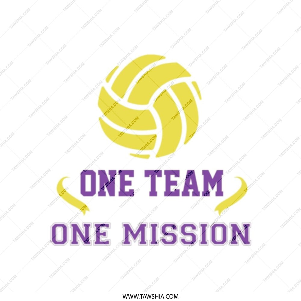Volleyball Tote Bag, Sports Team Gift, One Team One Mission, Volleyball Lover Gift, Sports Gift, Team Spirit Bag, Coach Gift - Tawshia